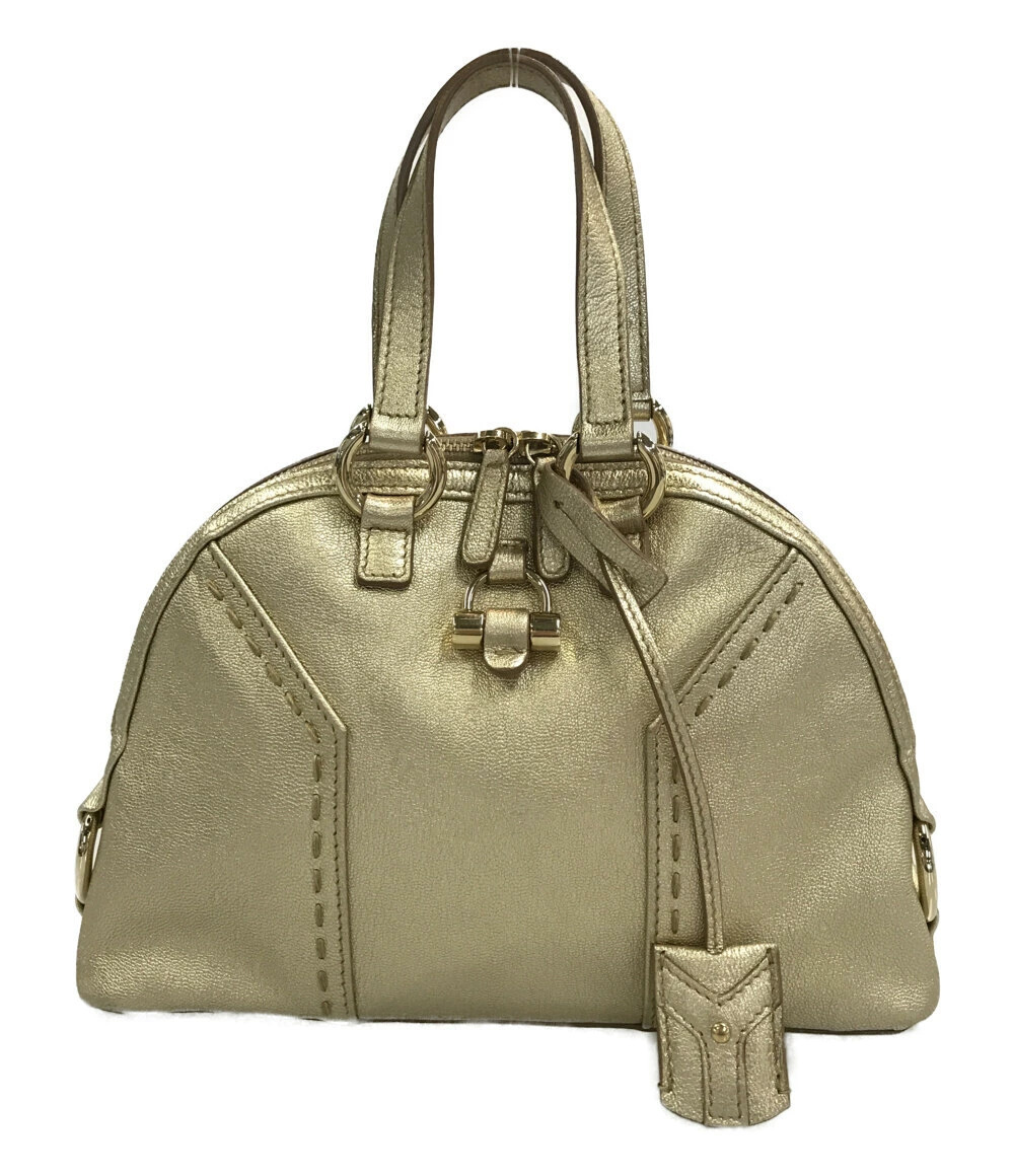 Saint Laurent Muse Leather 2Way Shoulder Bag Brown